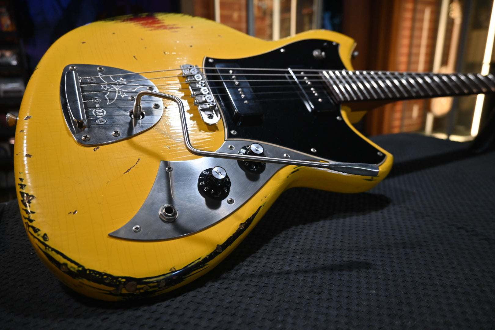 Novo Serus J - Vandalism Yellow over ‘64 3-Tone Burst Guitar #1490 - Danville Music