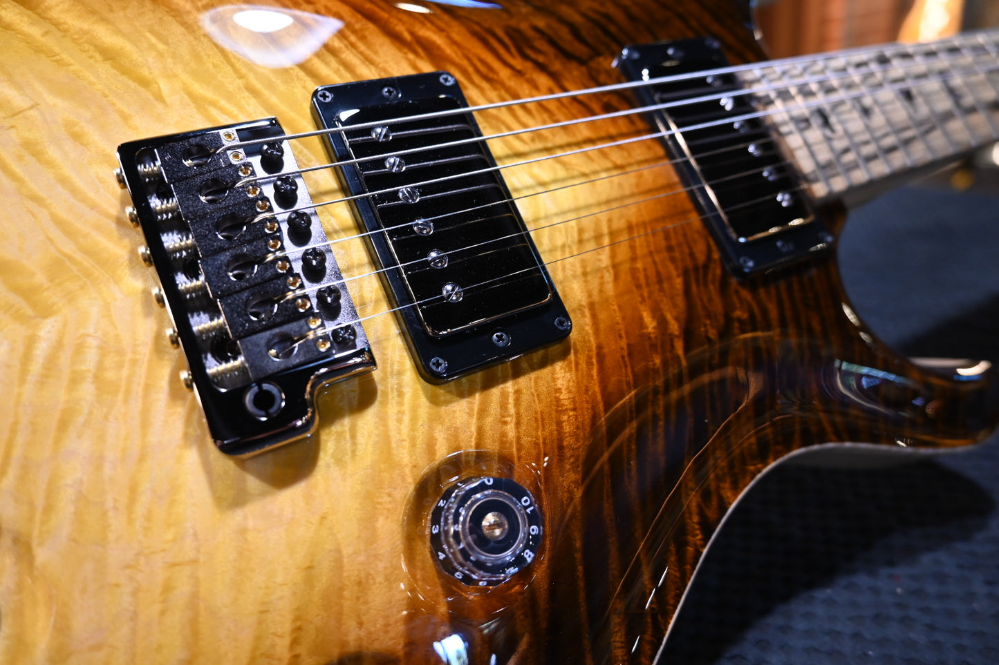 PRS Private Stock DGT Pale Moon Ebony - Sandstorm Dragon’s Breath Guitar #12248 - Danville Music