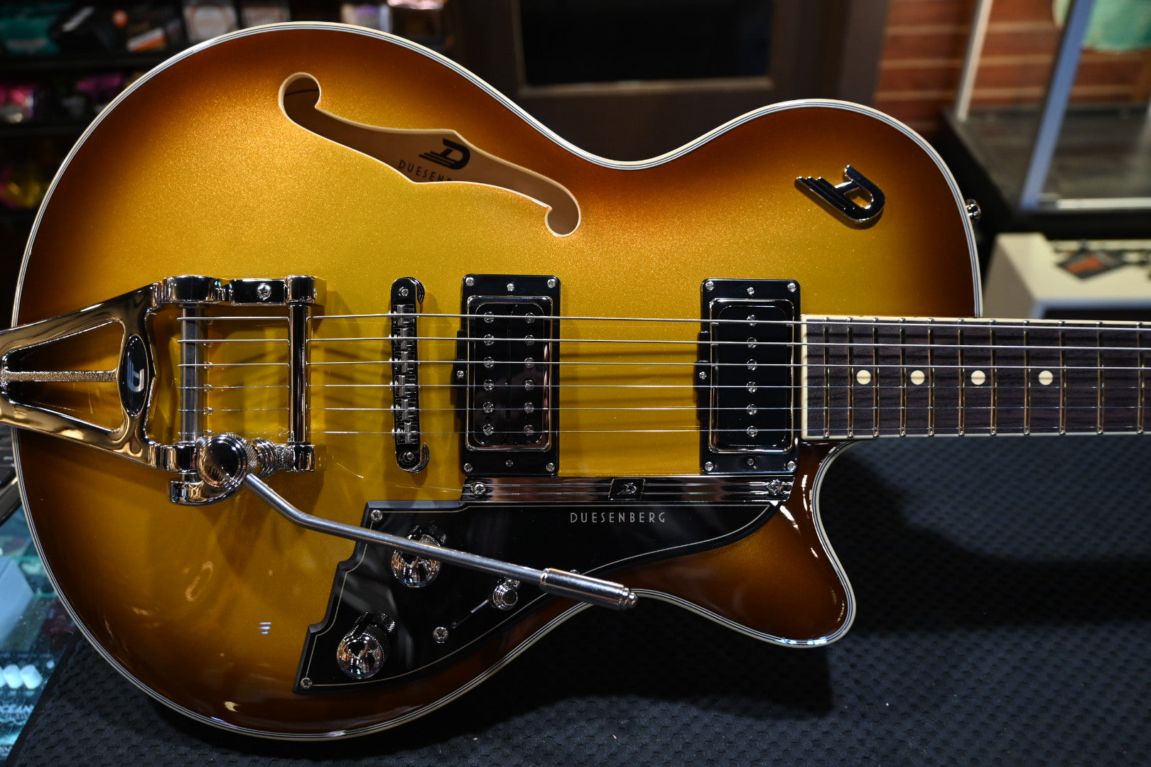 Duesenberg Alliance Series Joe Walsh Signature - Gold Burst Guitar #3084 - Danville Music
