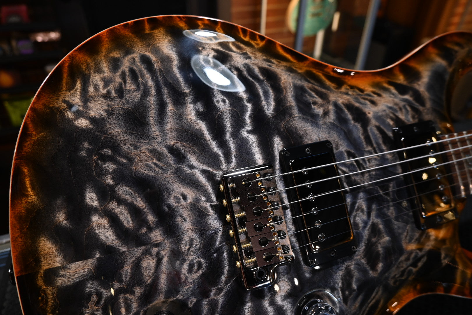 PRS Wood Library DGT 10-Top Quilt - Burnt Maple Leaf Guitar #2067 - Danville Music