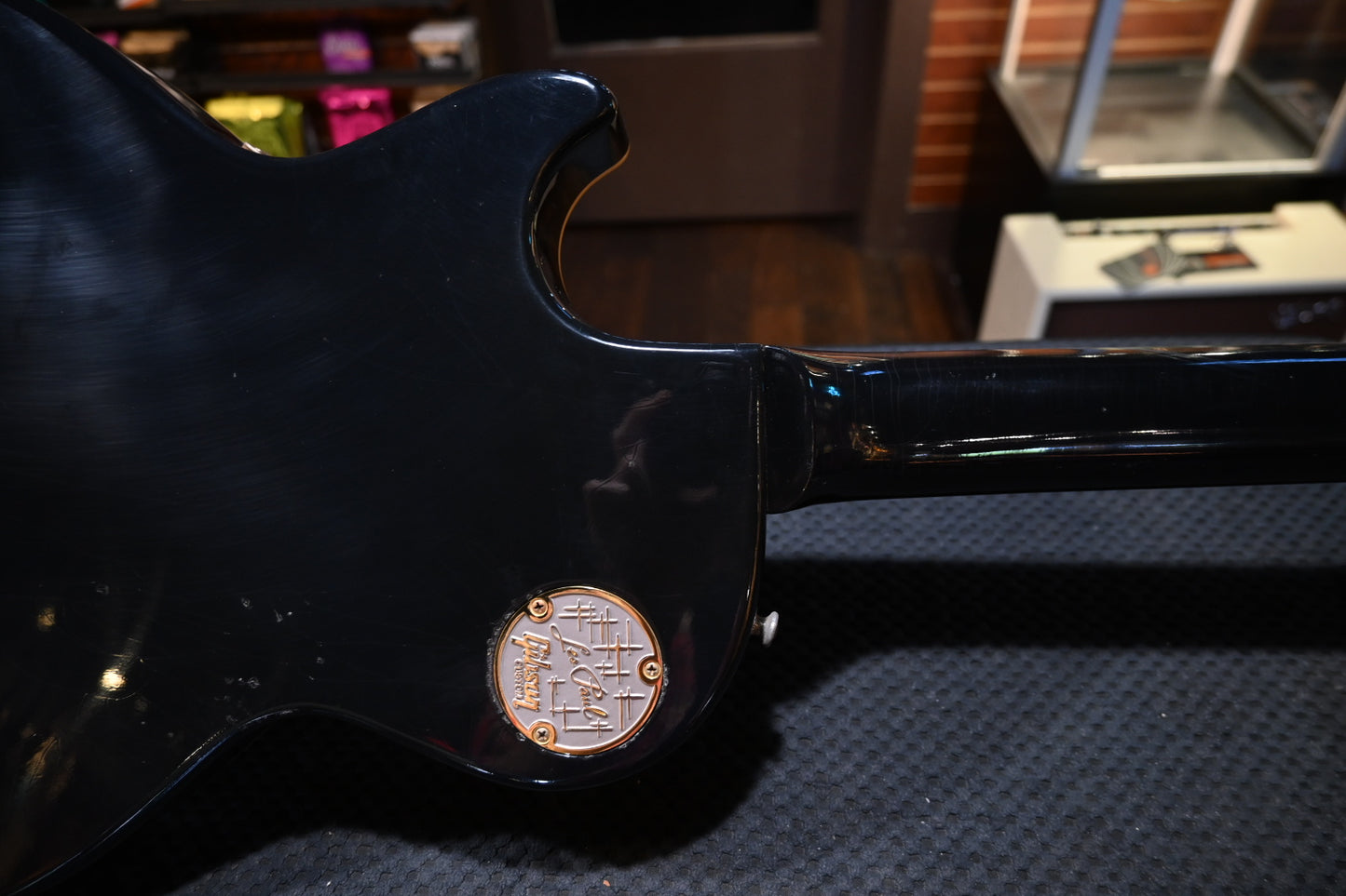 Gibson Custom Shop 1957 Les Paul Standard Reissue Light Aged - Full Ebony Guitar #6187 - Danville Music
