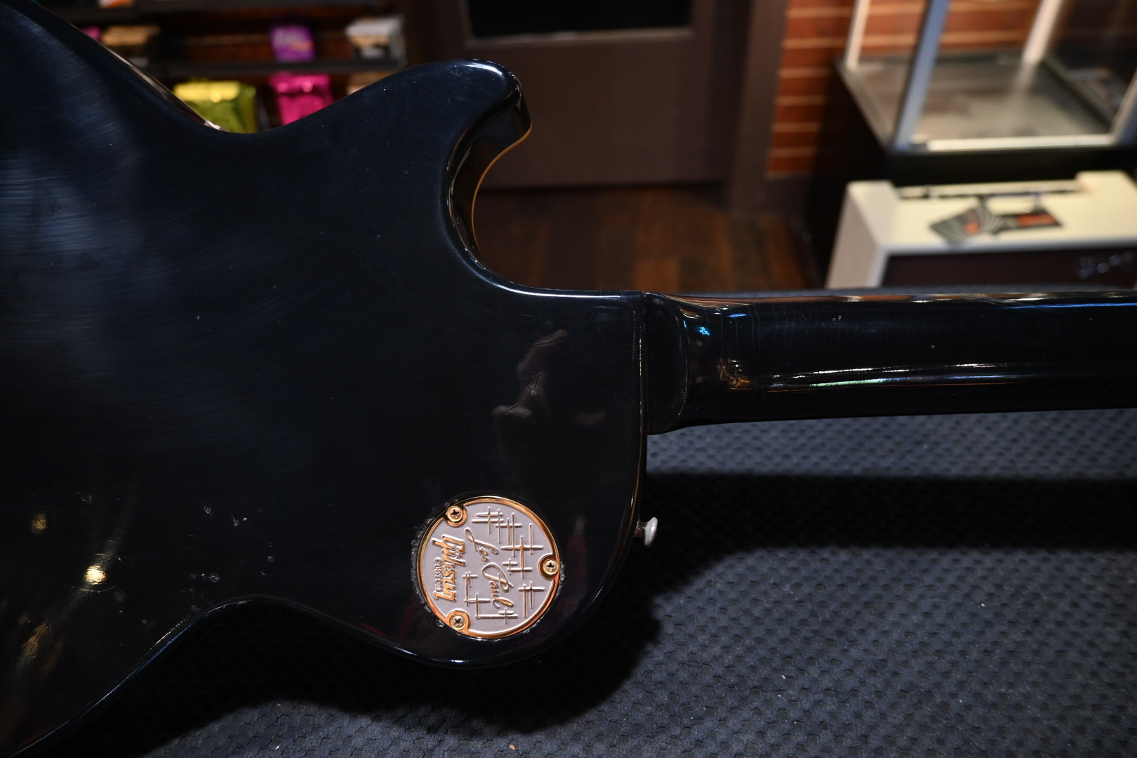 Gibson Custom Shop 1957 Les Paul Standard Reissue Light Aged - Full Ebony Guitar #6187 - Danville Music
