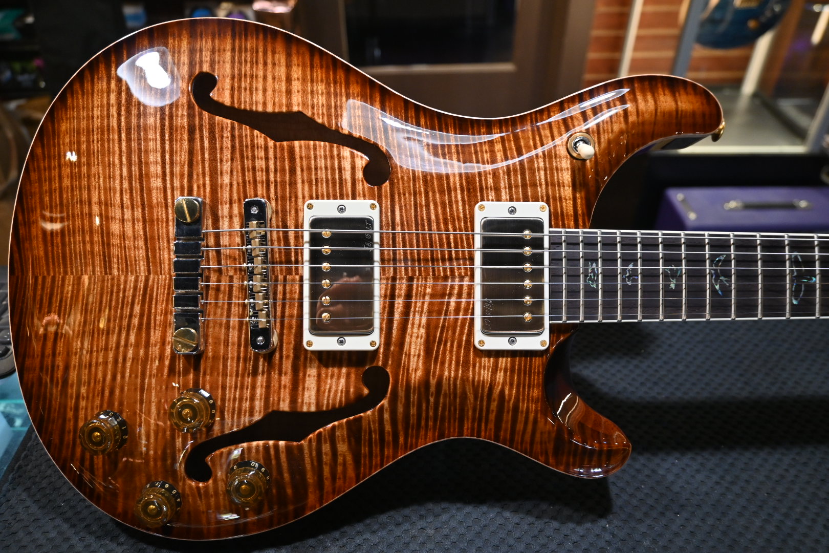 PRS Wood Library McCarty 594 Hollowbody II 10-Top 2024 - Copperhead Burst Guitar #4286 - Danville Music
