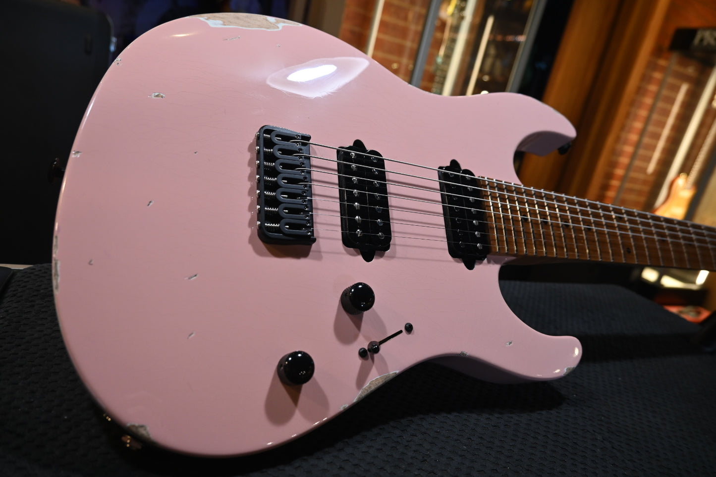 Suhr Custom Modern 7 Antique - Shell Pink Guitar #3351