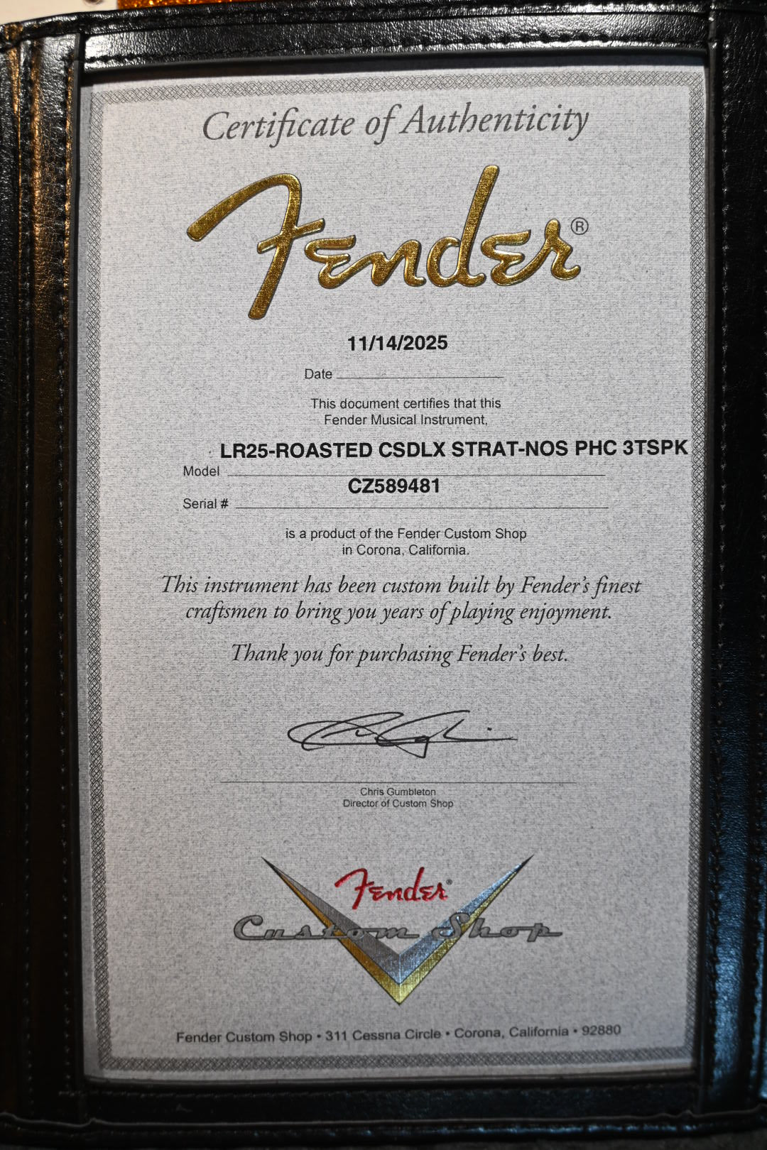 Fender Custom Shop Limited Edition Custom Deluxe Roasted Stratocaster - 3-Tone Burst Sparkle Guitar #9481 - Danville Music