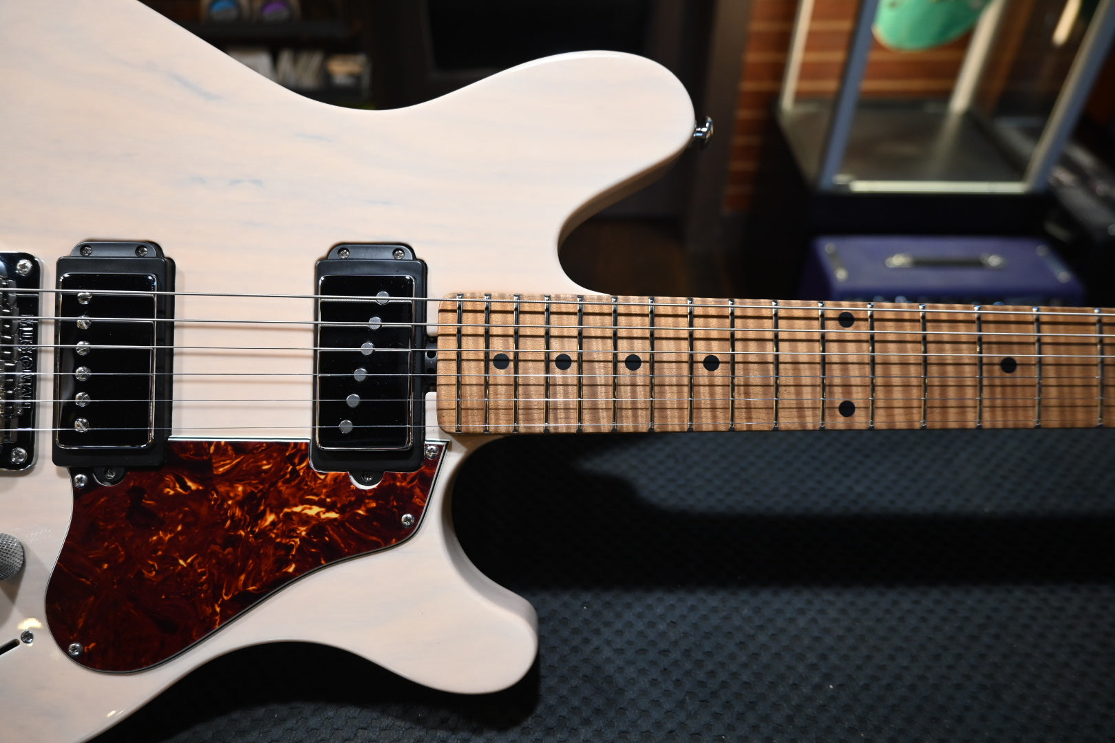 Music Man Valentine - Trans Buttermilk Guitar #3966 USED - Danville Music