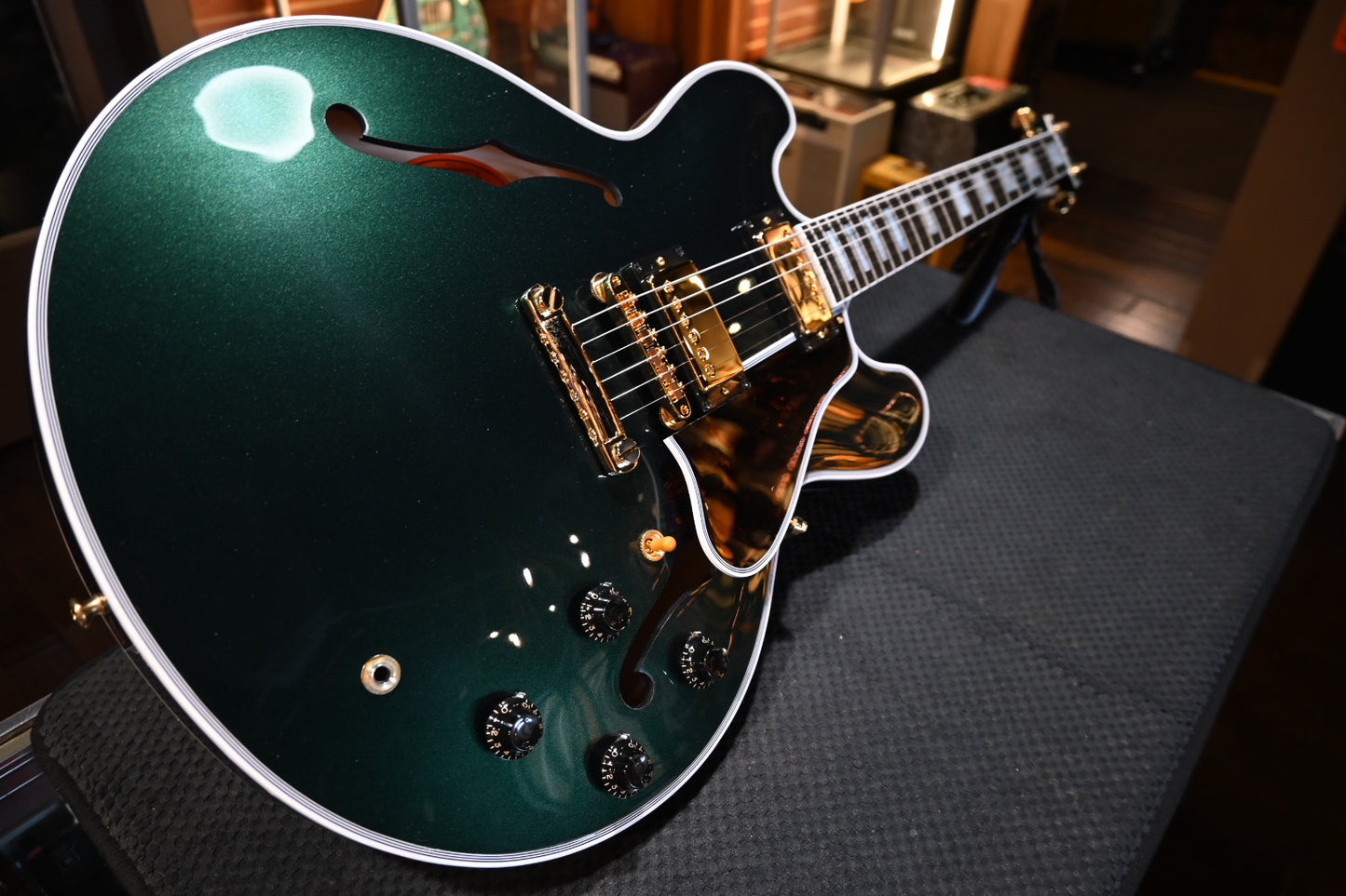 Gibson Custom Shop 1959 ES-355 Reissue - British Racing Green Guitar #0014 - Danville Music
