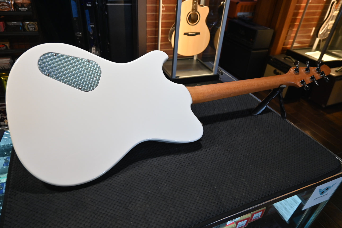 Powers Electric A-Type PF42 - Moonlight White Guitar #A840