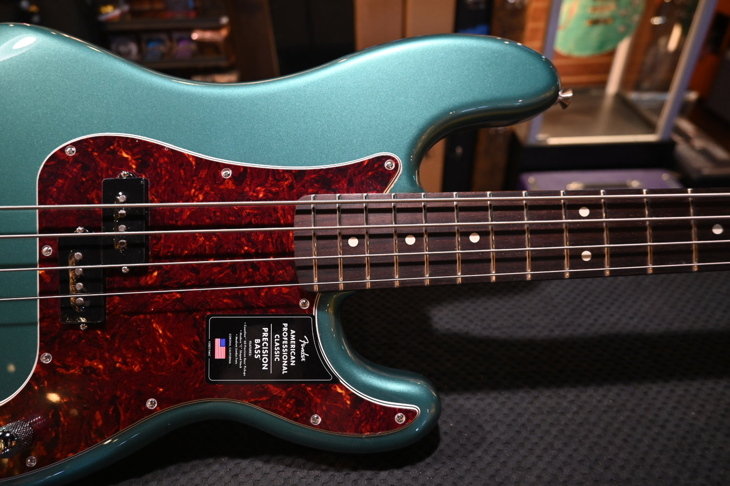 Fender American Professional Classic Precision Bass - Faded Sherwood Green Metallic Bass #2472