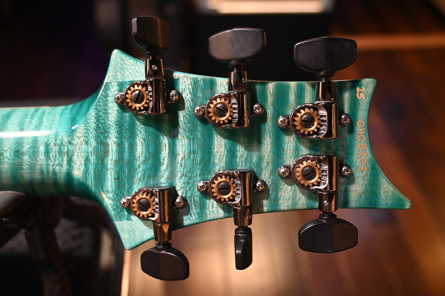 PRS Wood Library McCarty 594 Semi-Hollow Danville Music 35th Anniversary Artist Top - Bahamian Blue Guitar #8202