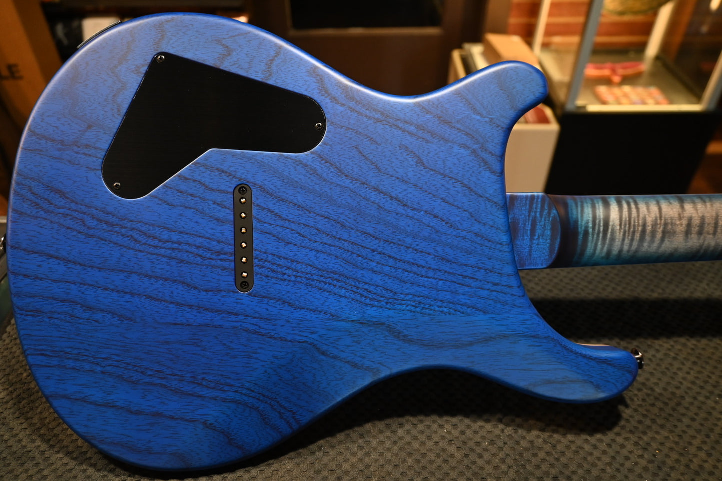 PRS Wood Library Holcomb 10-Top Quilt - Charcoal Blue Burst Satin Guitar #1495