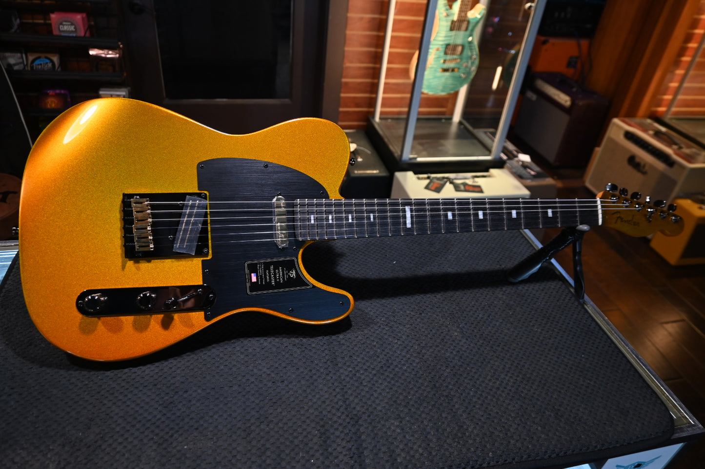 Fender 75th Anniversary American Ultra II Telecaster - Liquid Gold Guitar #8447 - Danville Music