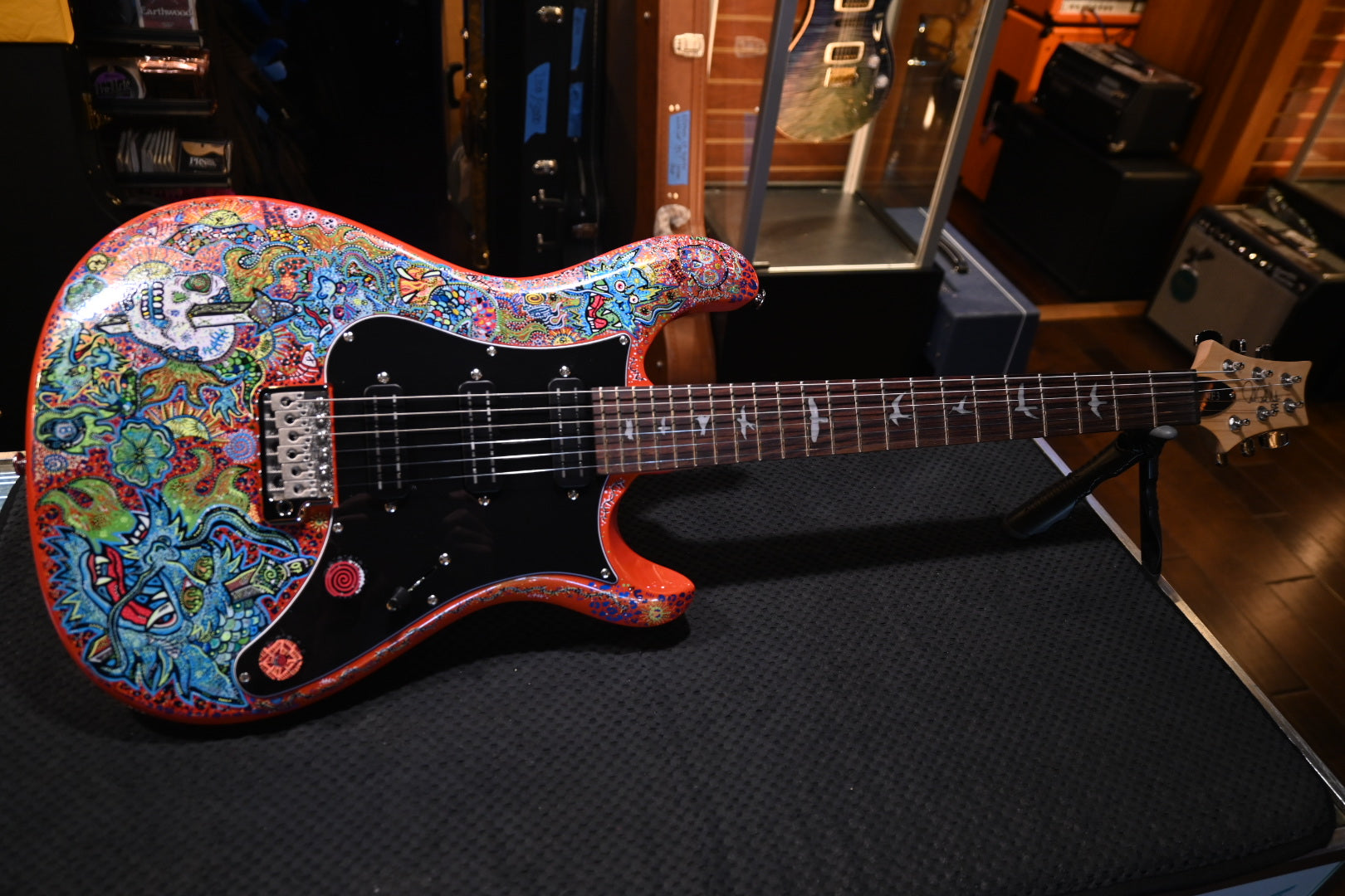 PRS SE NF3 Danville Music X Rosati “Dragon Haze” Edition - Metallic Orange Guitar #8294 - Danville Music