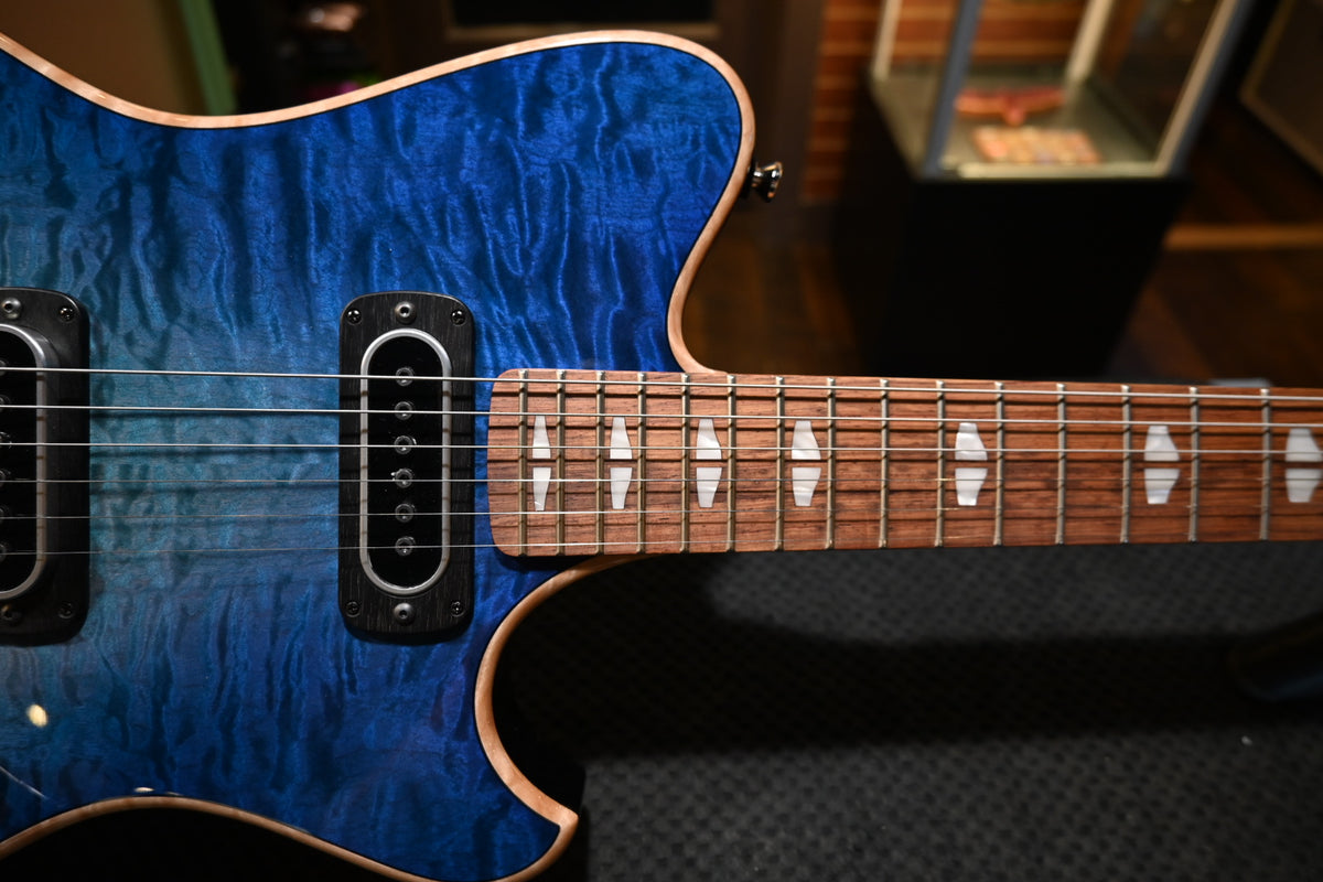 Powers Electric A-Type Select Quilt Maple PF42 CamTail - Aegean Burst Guitar #B556