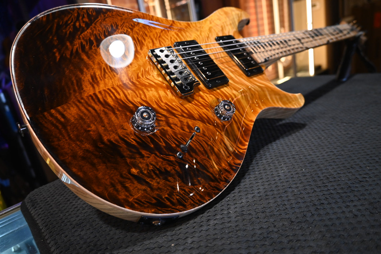 PRS Private Stock Custom 24 Pale Moon Ebony - Sandstorm Reverse Dragon’s Breath Guitar #11483