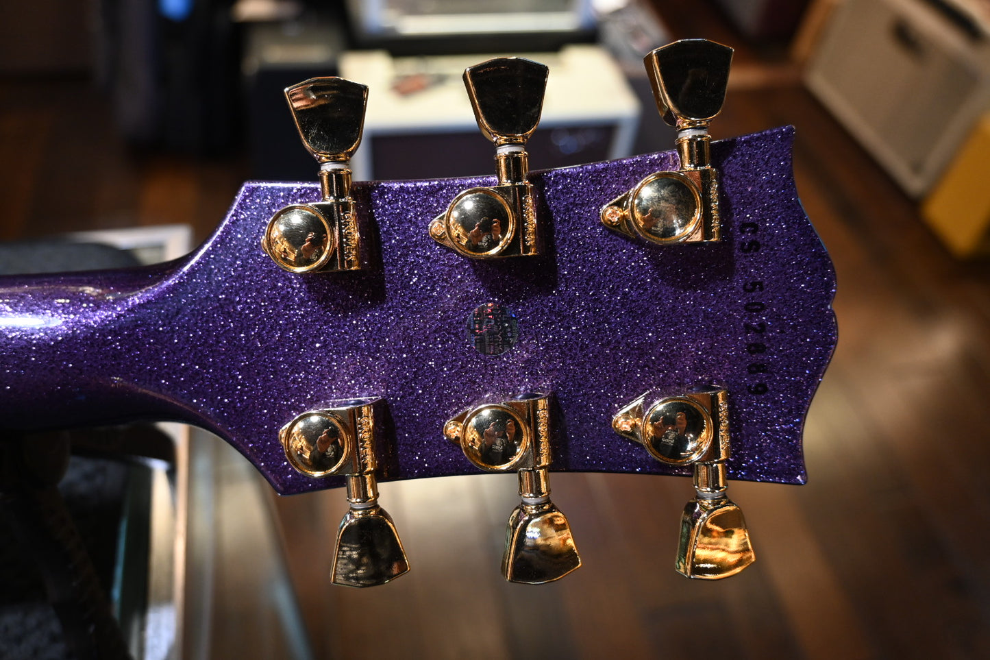 Gibson Custom Shop B.B. King Lucille Legacy One-of-a-Kind - Purple Sparkle Guitar #2889 - Danville Music