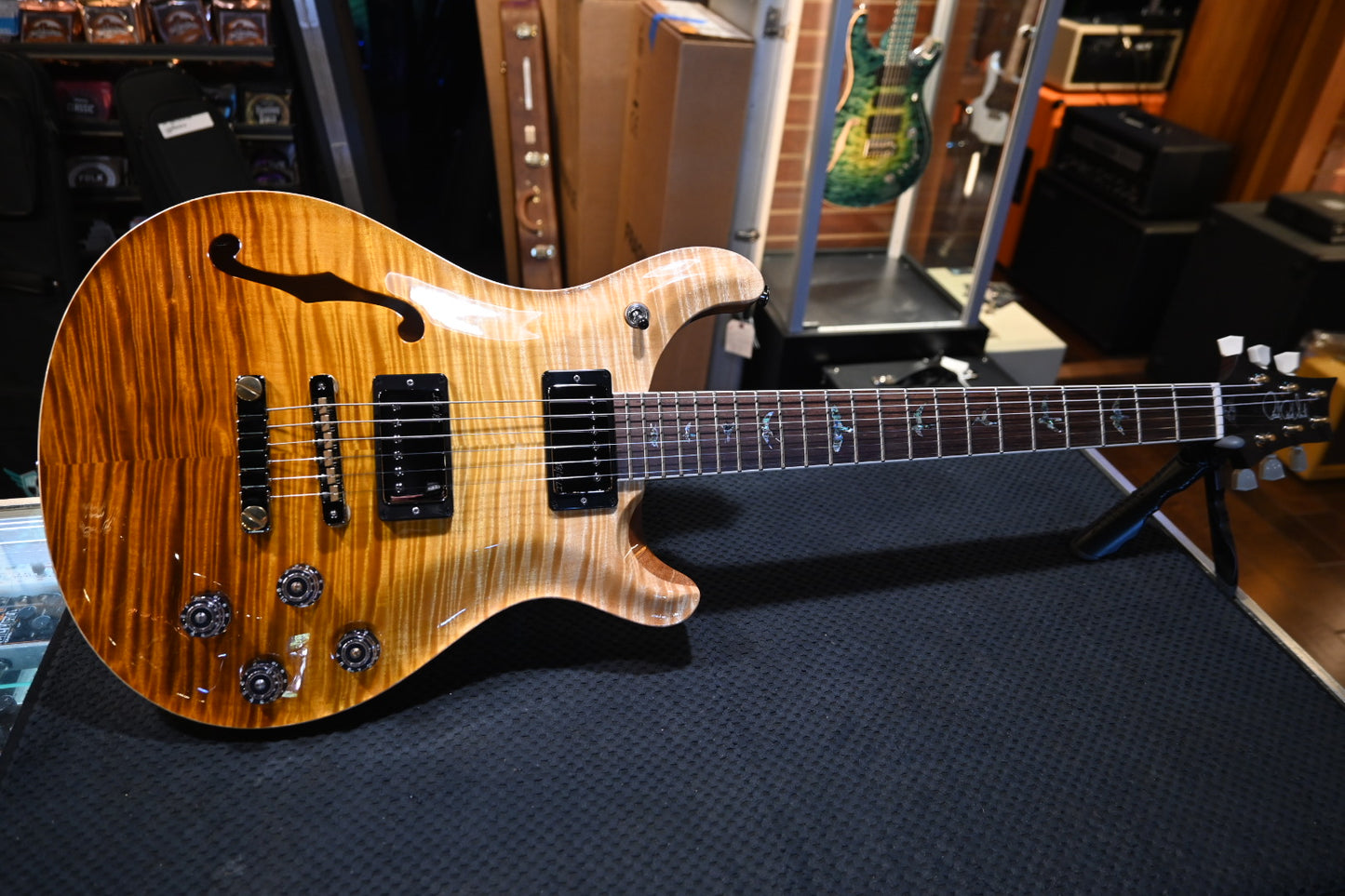 PRS Wood Library McCarty 594 Semi-Hollow Danville Music 35th Anniversary - Gold Storm Fade Guitar #2874