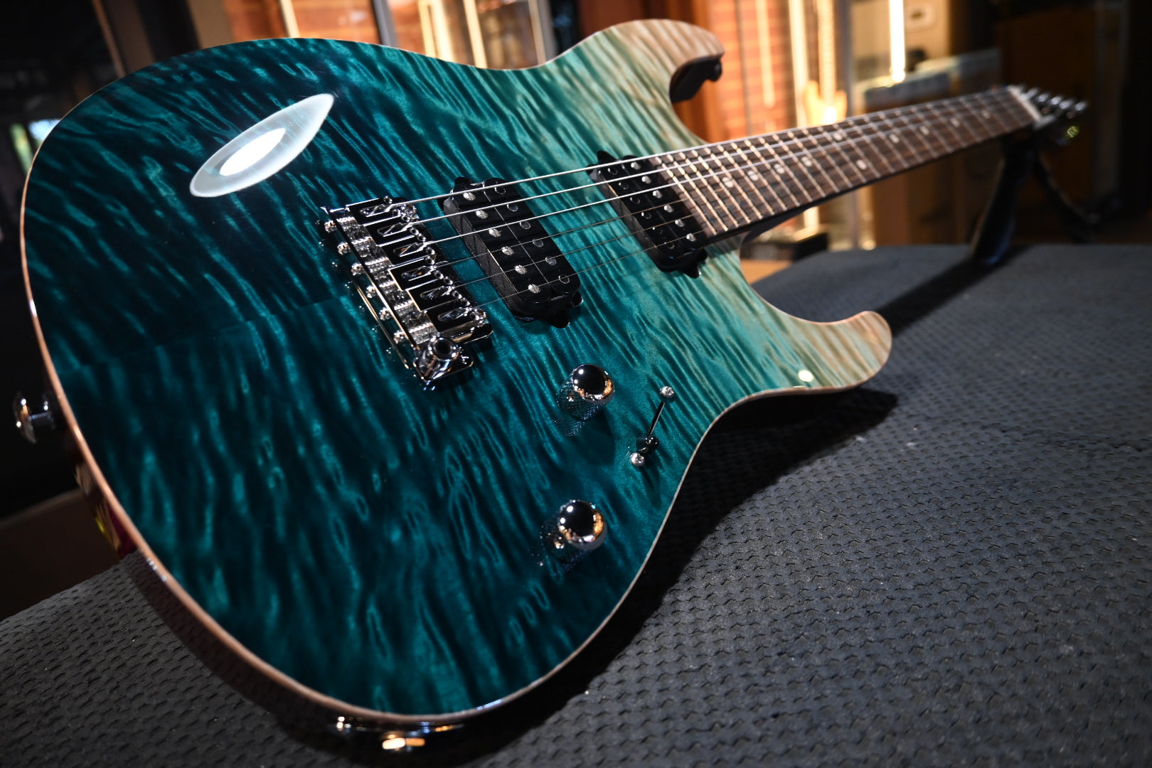 Suhr Modern Set Neck Limited Edition - Teal Fade Guitar #7147 - Danville Music
