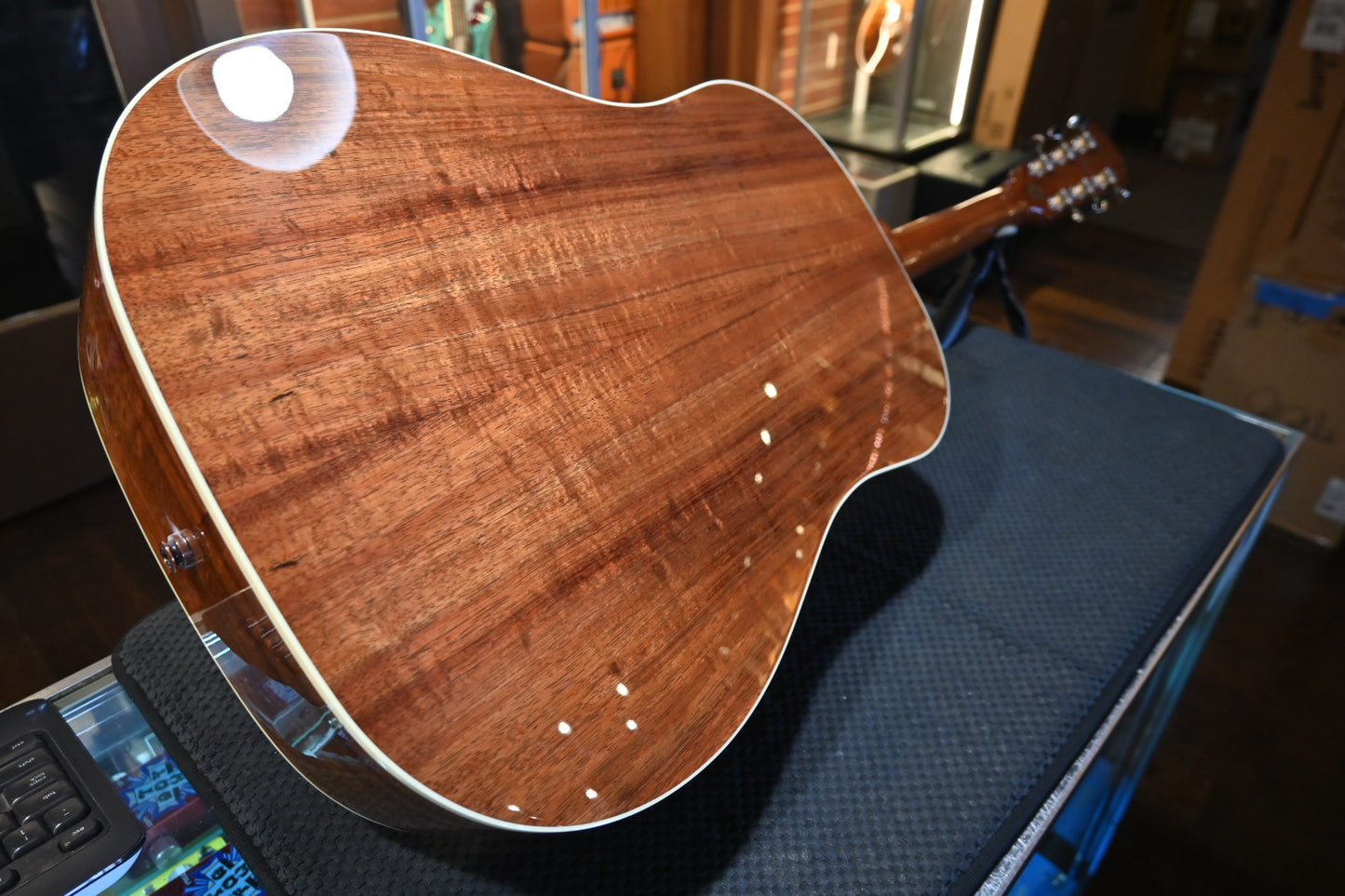 Gibson Custom Shop J-45 Koa Carpathian Spruce - Honeyburst Guitar #5086