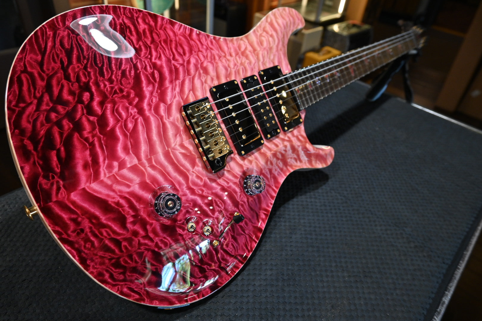 PRS Private Stock Custom 24 - Raspberry Reverse Dragon’s Breath Guitar #12249 - Danville Music