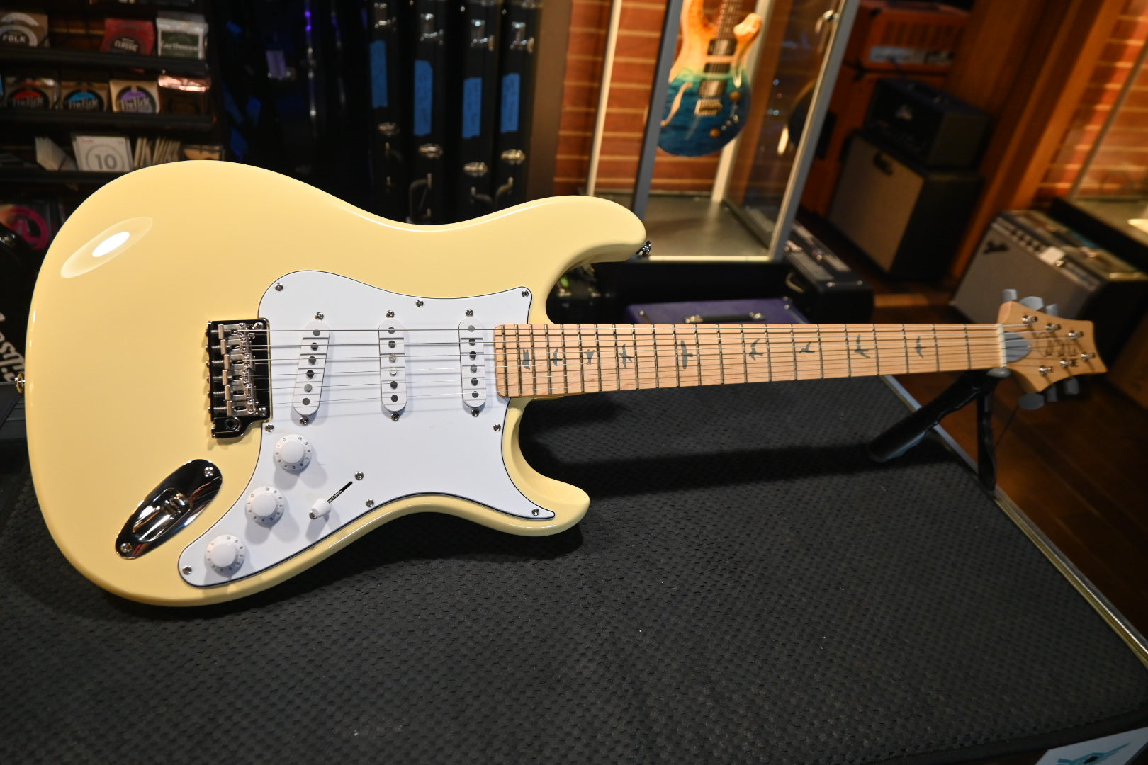 PRS SE Silver Sky Maple - Moon White Guitar #7314 - Danville Music