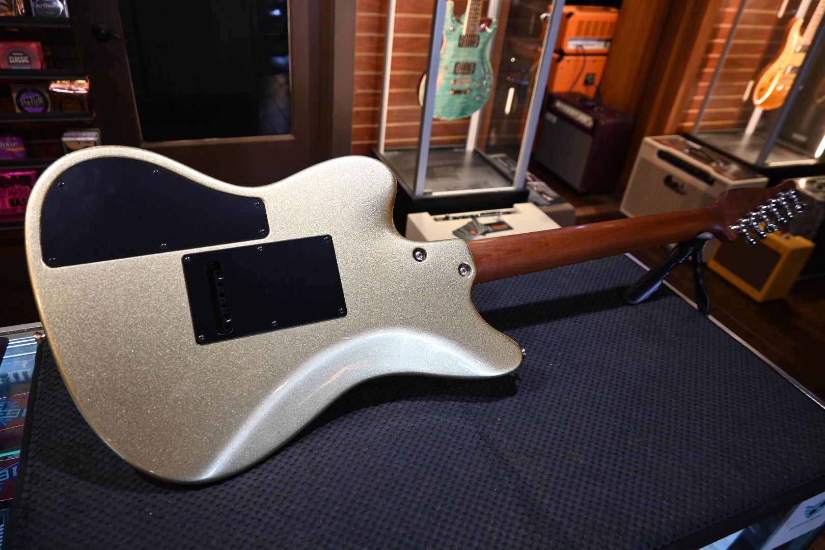 Tom Anderson Raven 2025 - Electrum Green Gold Guitar #825N - Danville Music