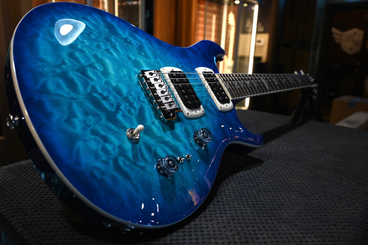 PRS SE Custom 24-08 Quilt - Lake Blue Guitar #5221