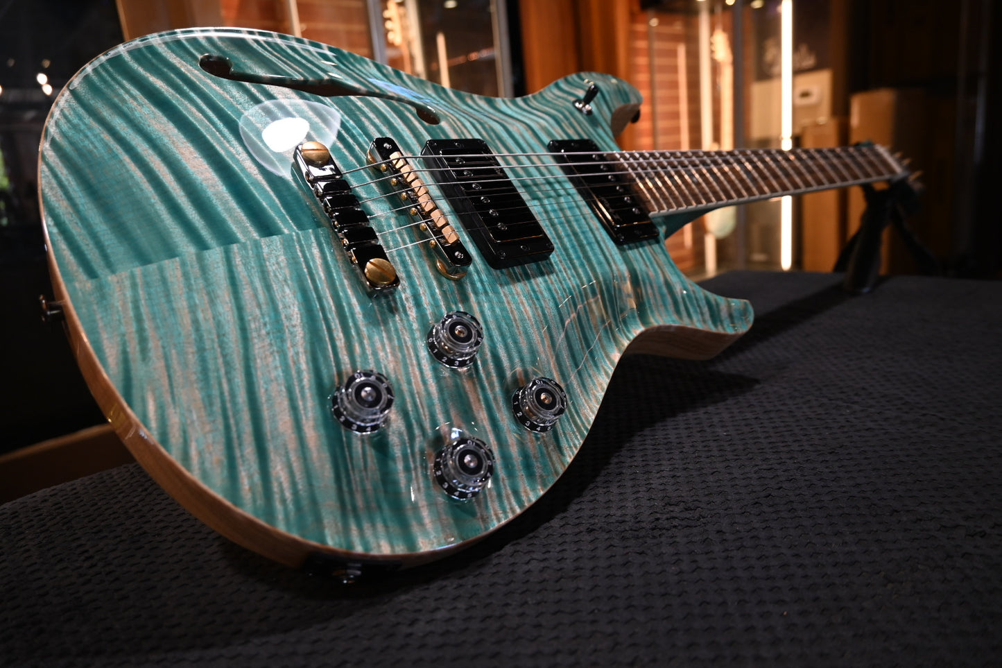 PRS Wood Library McCarty 594 Semi-Hollow Danville Music 35th Anniversary Artist Top 2025 - Bahamian Blue Guitar #8200