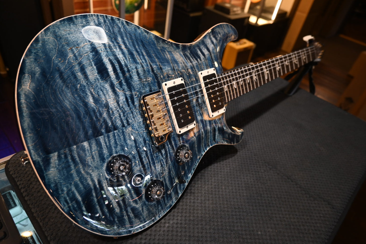 PRS Custom 24 Piezo - Faded Whale Blue Guitar #0533