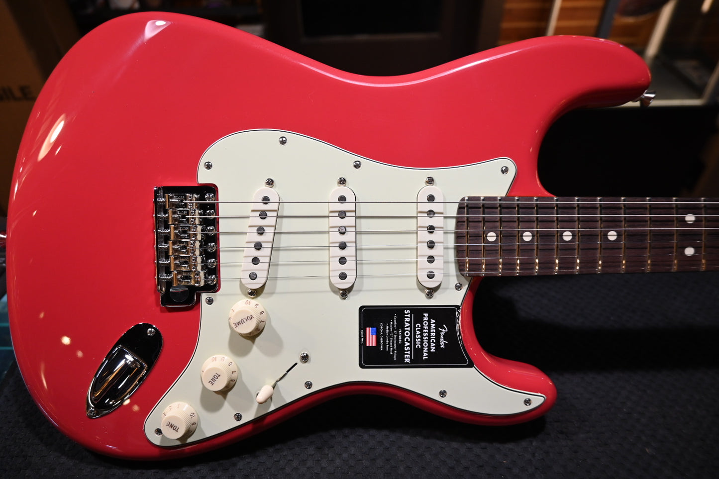 Fender American Professional Classic Stratocaster - Faded Dakota Red Guitar #1302