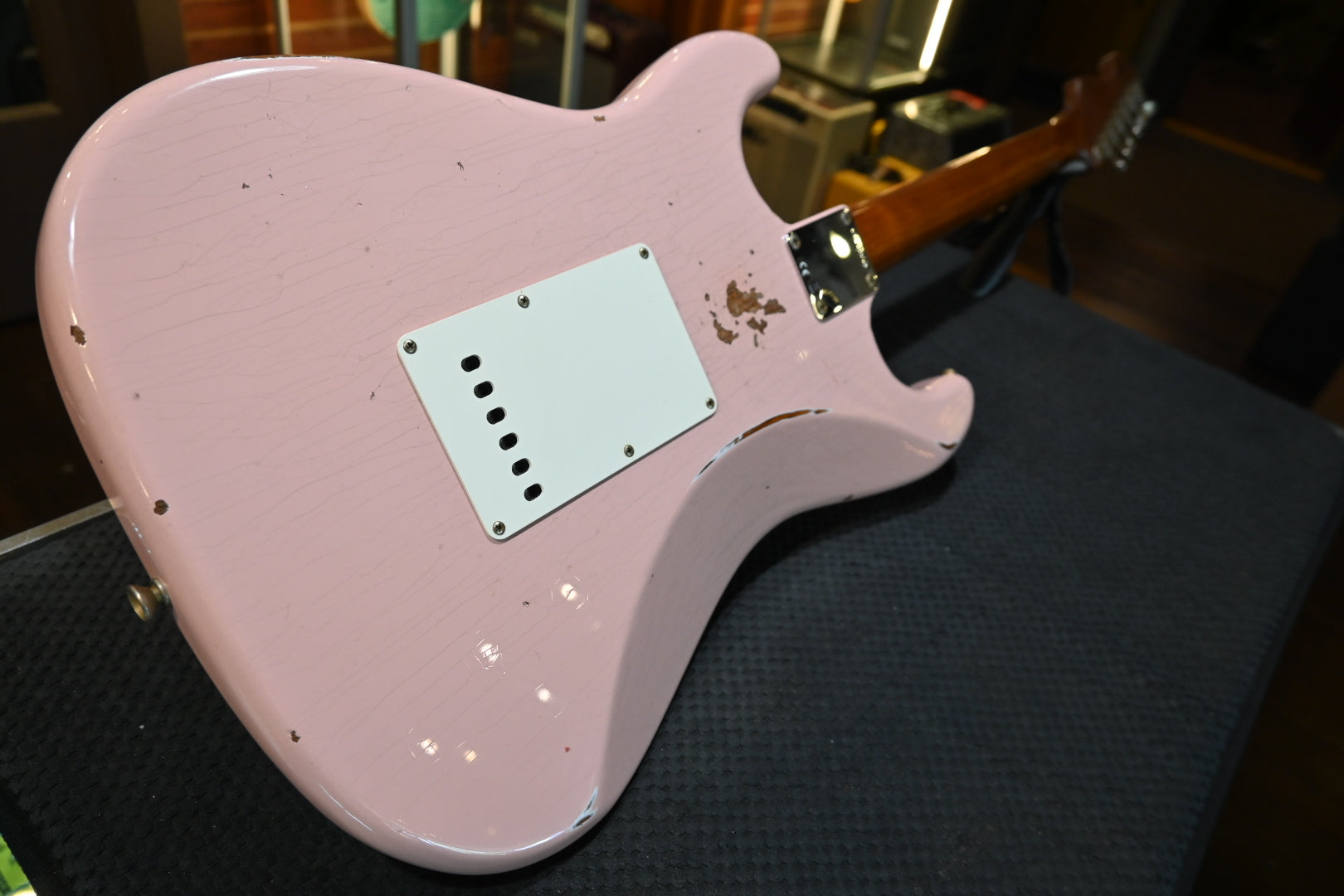 Fender Custom Shop 1963 Stratocaster Roasted Ash Relic - Shell Pink Guitar #8949 - Danville Music