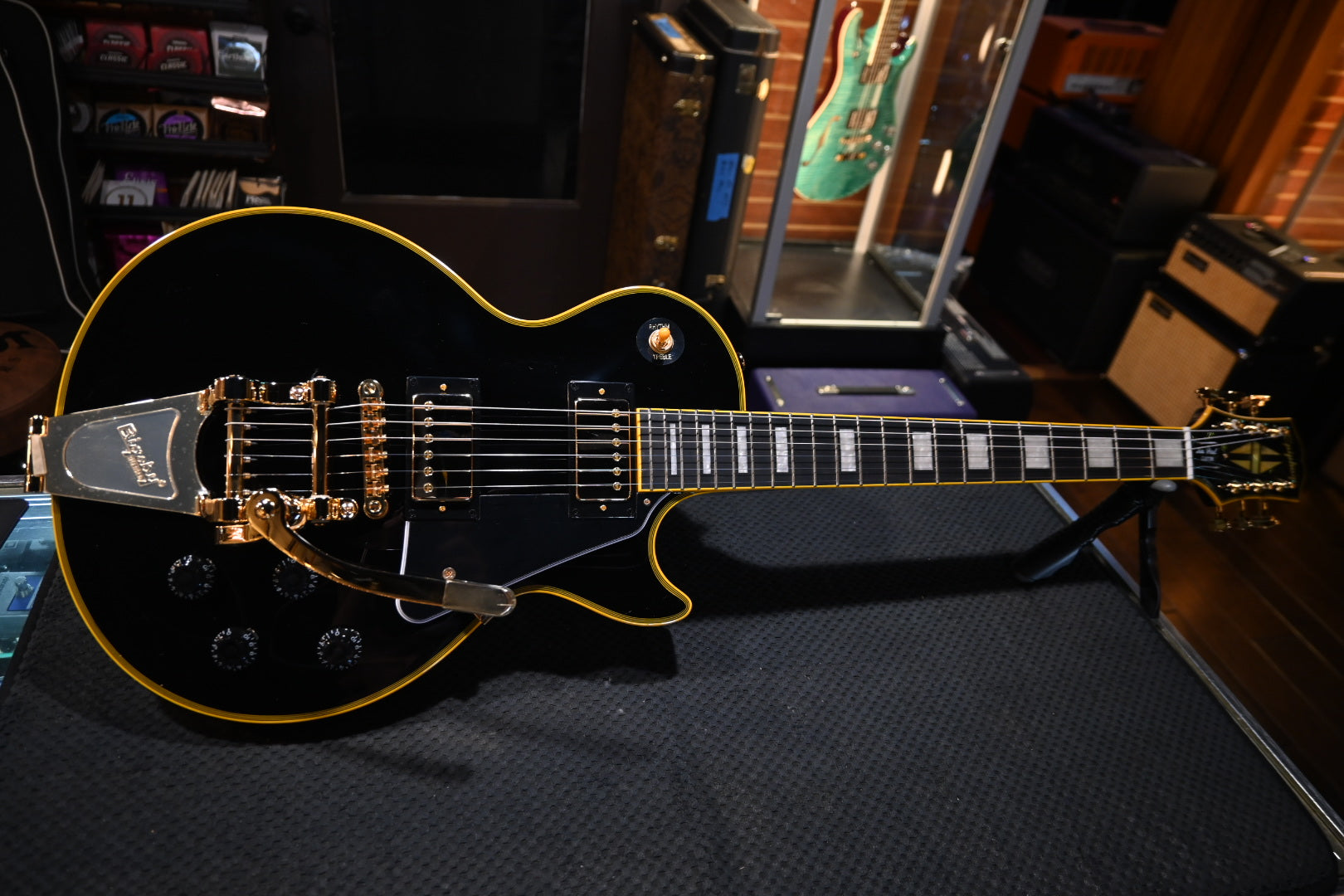 Epiphone Joe Bonamassa 1959 Les Paul Custom - Ebony Guitar #7419 - Danville Music
