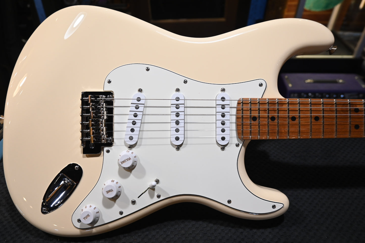 Fender Limited Edition Player II Stratocaster Roasted Maple - Olympic White Guitar #7764 - Danville Music