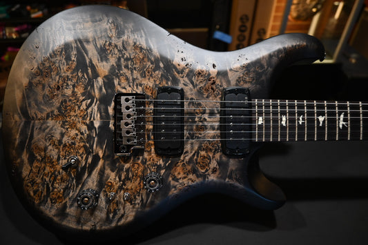 PRS Wood Library S2 Custom 24-08 Poplar Burl Limited Edition - Charcoal Burst Guitar #8749