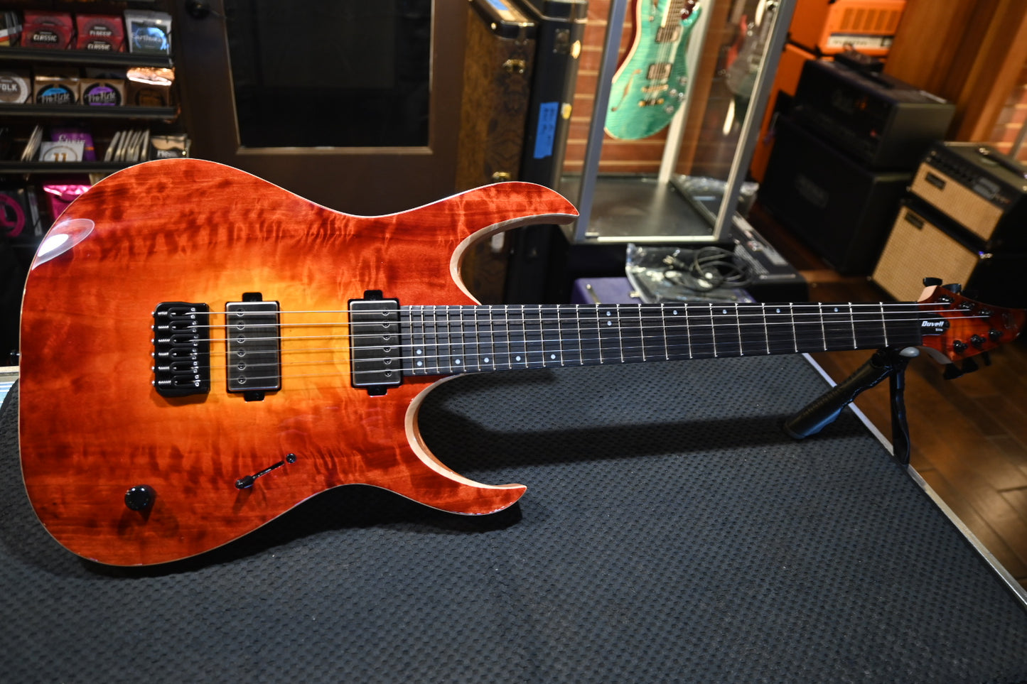 Mayones Duvell Elite 6 - Lava Burst Guitar #6109