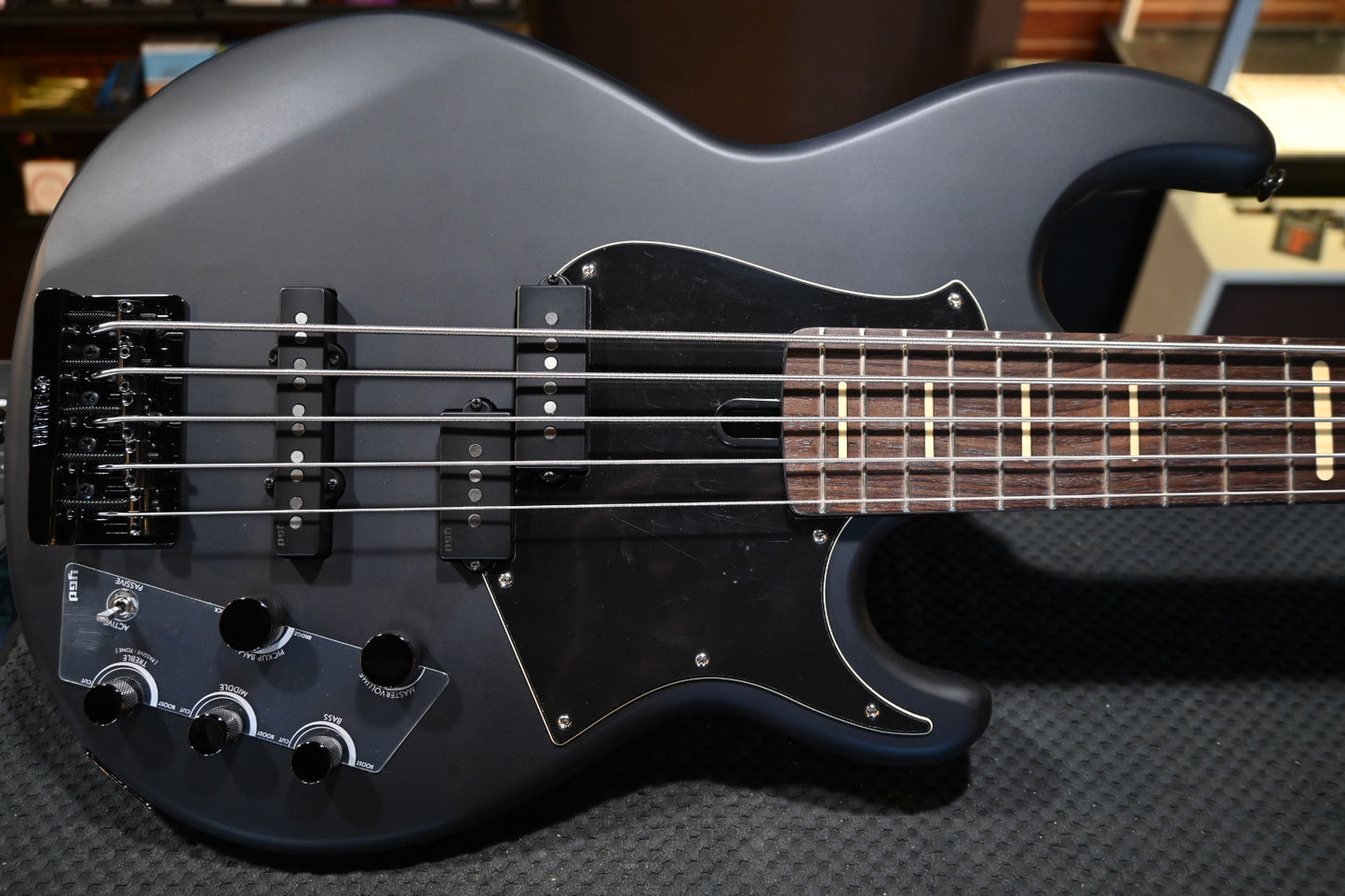 Yamaha BB735A 5-String - Trans Matte Black Bass Guitar #4121 - Danville Music