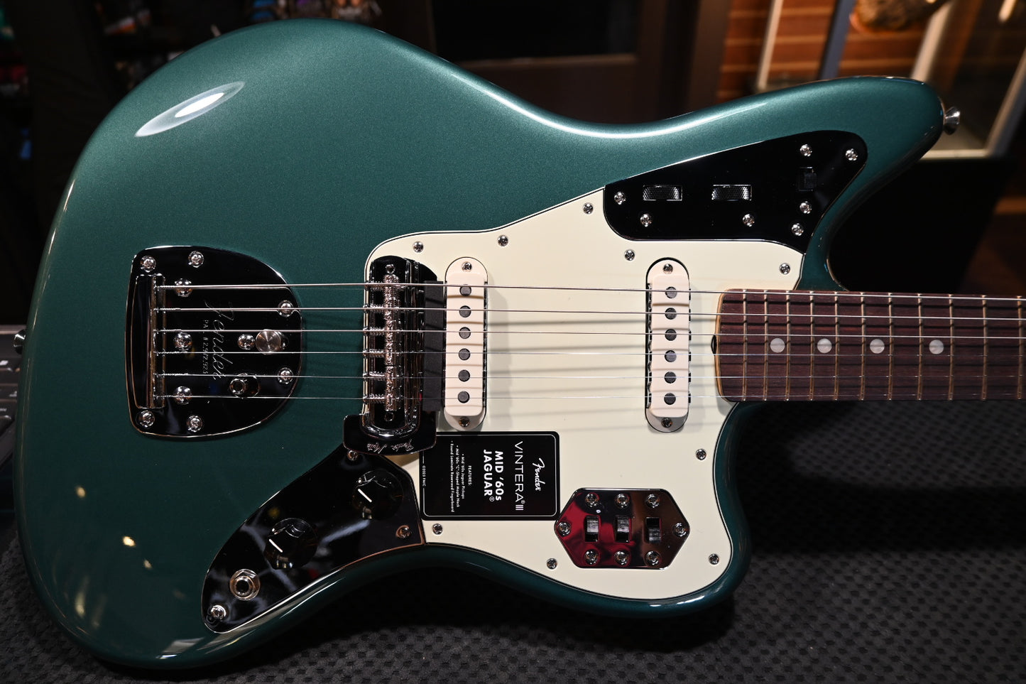 Fender Vintera III Mid ‘60s Jaguar - Sherwood Green Metallic Guitar #1137