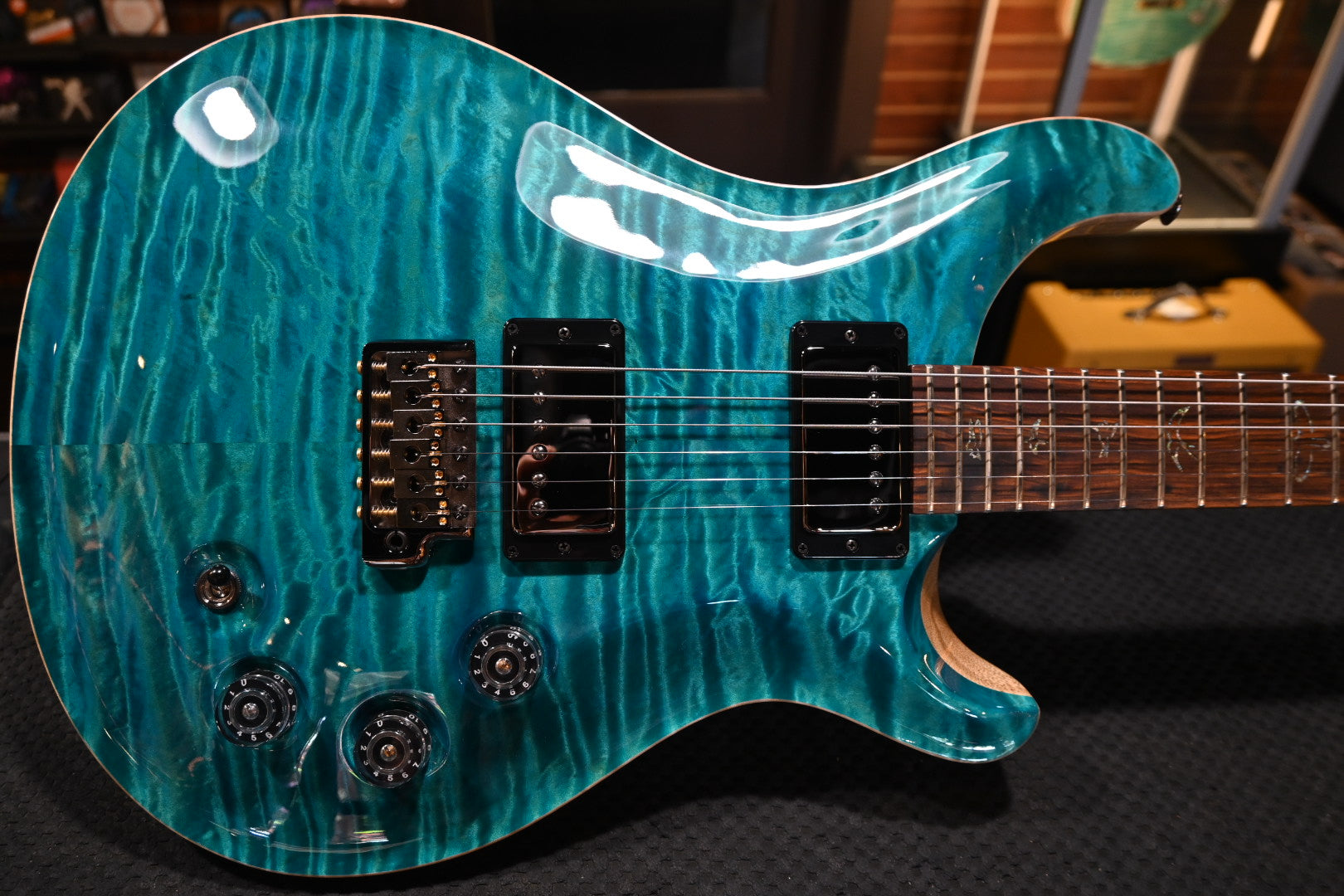 PRS Wood Library DGT 10–Top Quilt - Carroll Blue Guitar #2069 - Danville Music