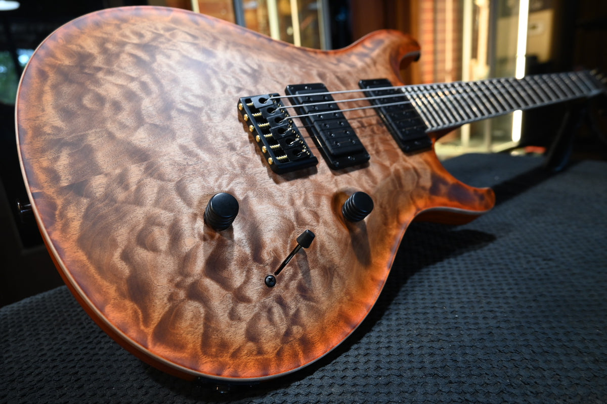 PRS Wood Library Holcomb 10-Top Quilt - Autumn Sky Satin Guitar #0524
