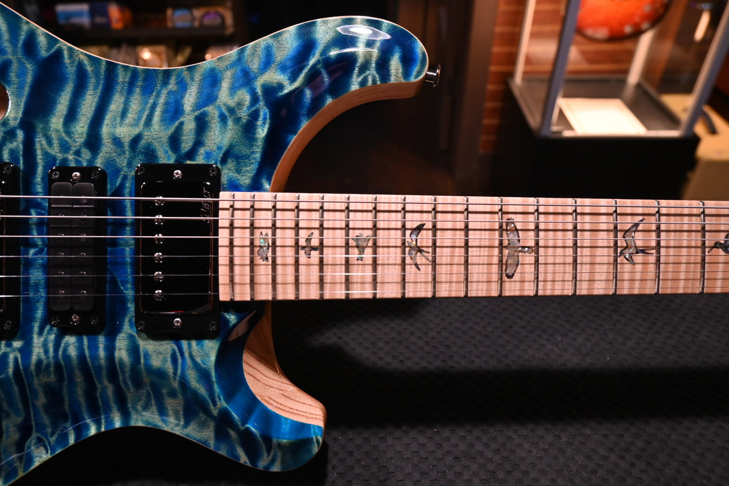 PRS Wood Library Special Semi-Hollow 10-Top Quilt Swamp Ash - River Blue Guitar #5200 - Danville Music