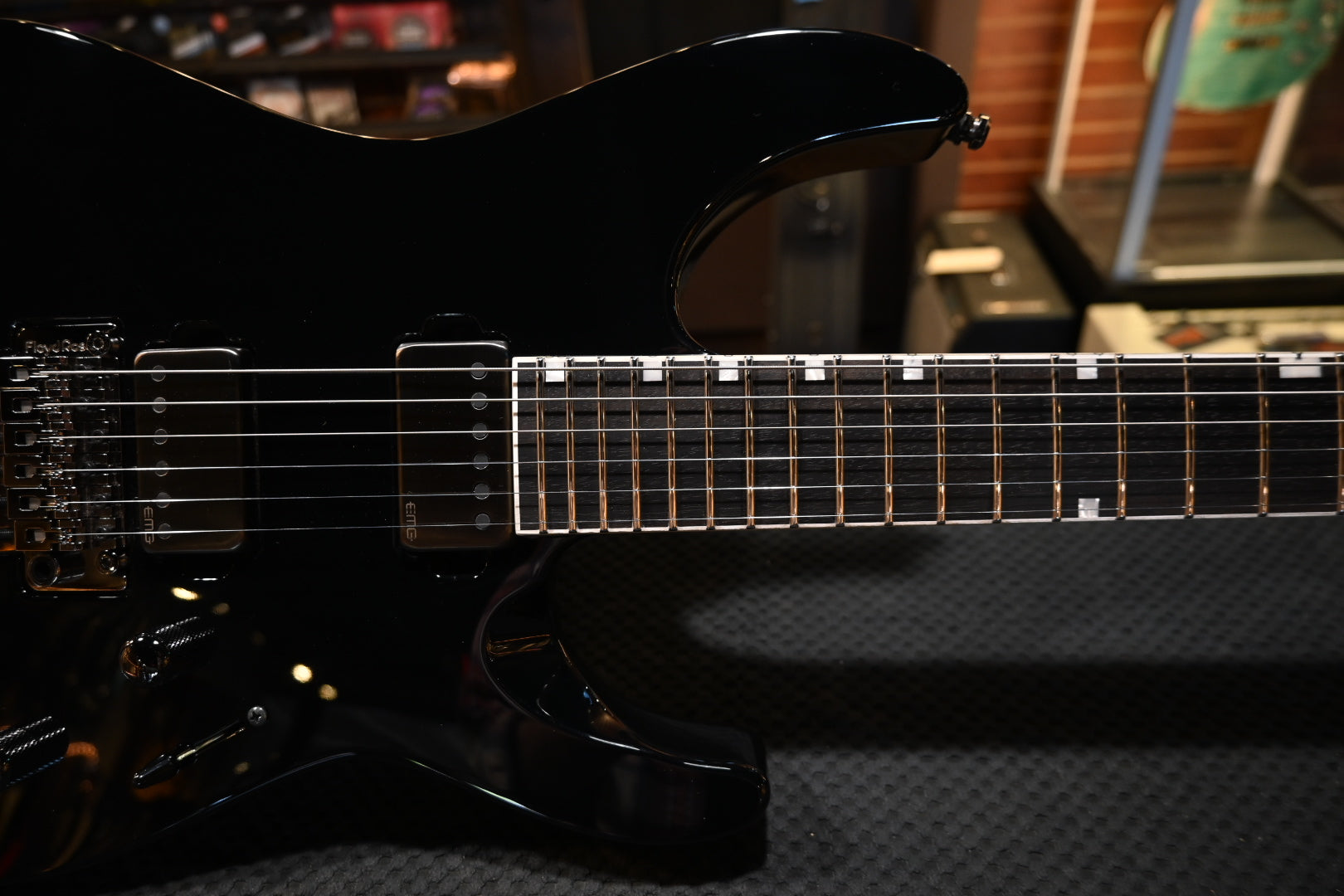 ESP M-II Custom - Black Guitar #0232 USED - Danville Music