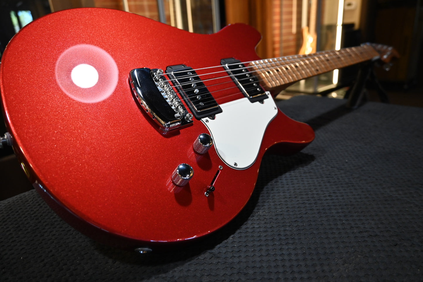 Music Man Valentine - Husker Red Guitar #5223 USED - Danville Music