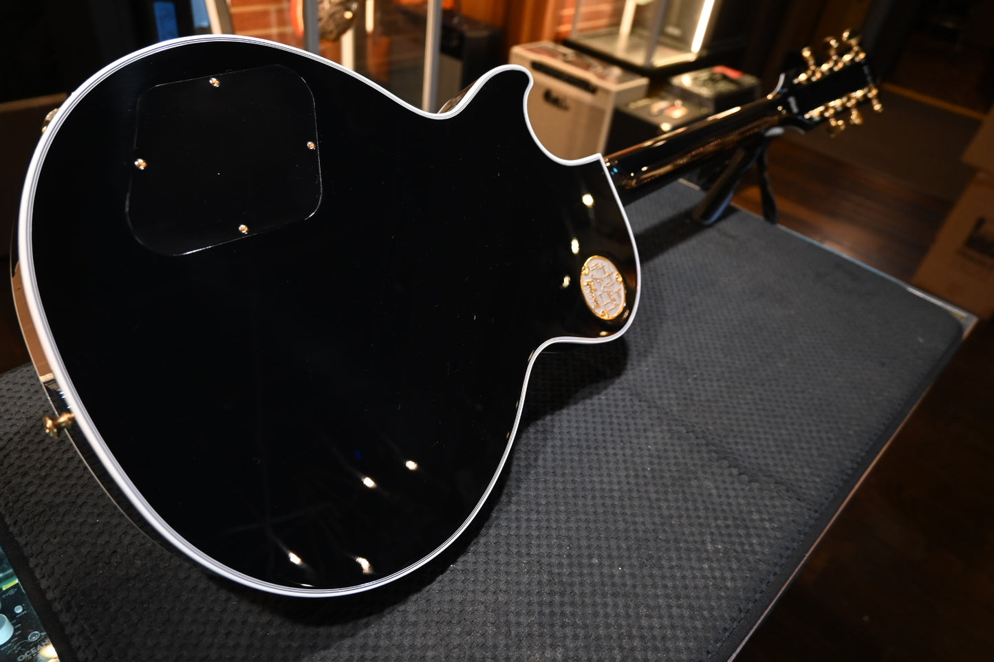 Gibson Custom Shop Les Paul Custom Long Scale - Ebony Guitar #1590