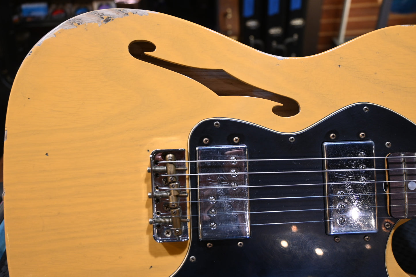 Fender Custom Shop Limited Edition “Bobbed” Telecaster Thinline Relic 2024 - Butterscotch Blonde Guitar #4945 - Danville Music