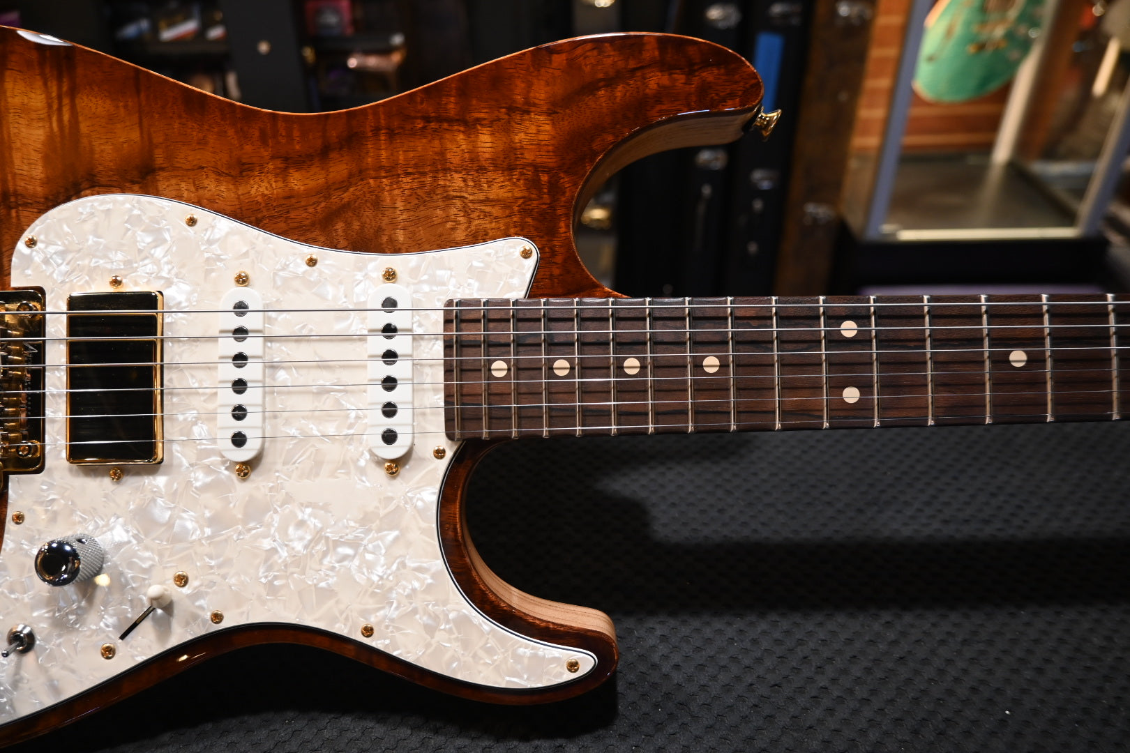 Tom Anderson Drop Top Classic 2023 - Tobacco Shaded Edge Burst Guitar #923P - Danville Music