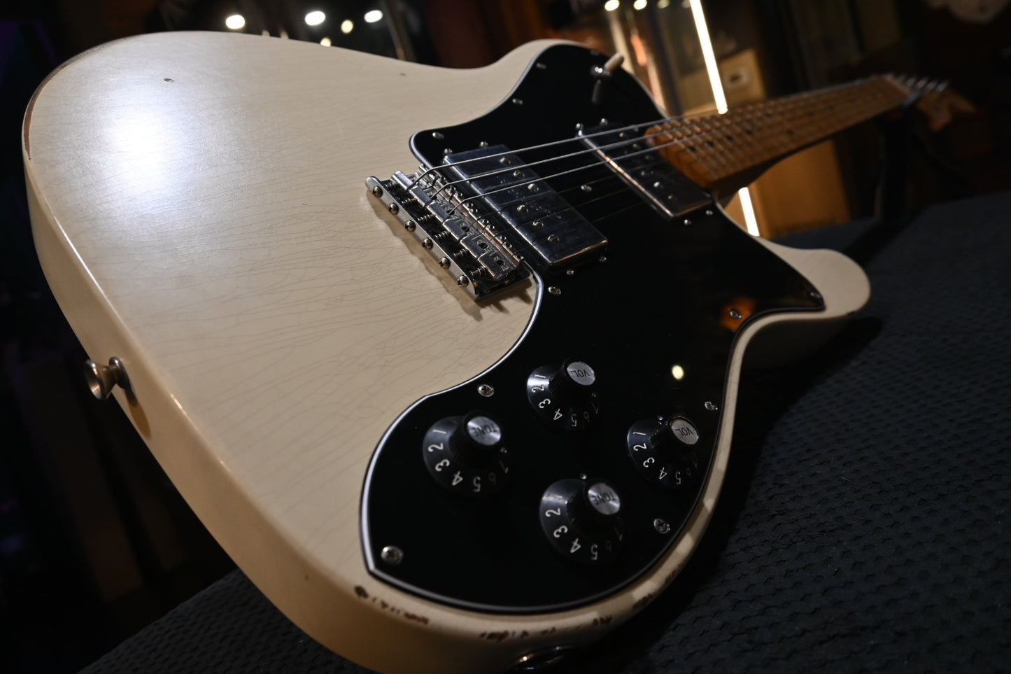 Fender Vintera Road Worn ‘70s Telecaster Deluxe - Olympic White Guitar #8930 - Danville Music