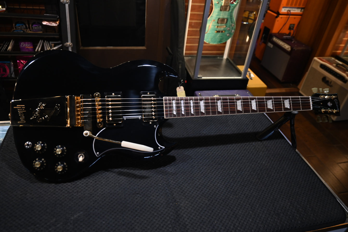 Gibson SG Standard ‘61 Maestro Vibrola T-Type Limited Run - Ebony Guitar #0195 - Danville Music