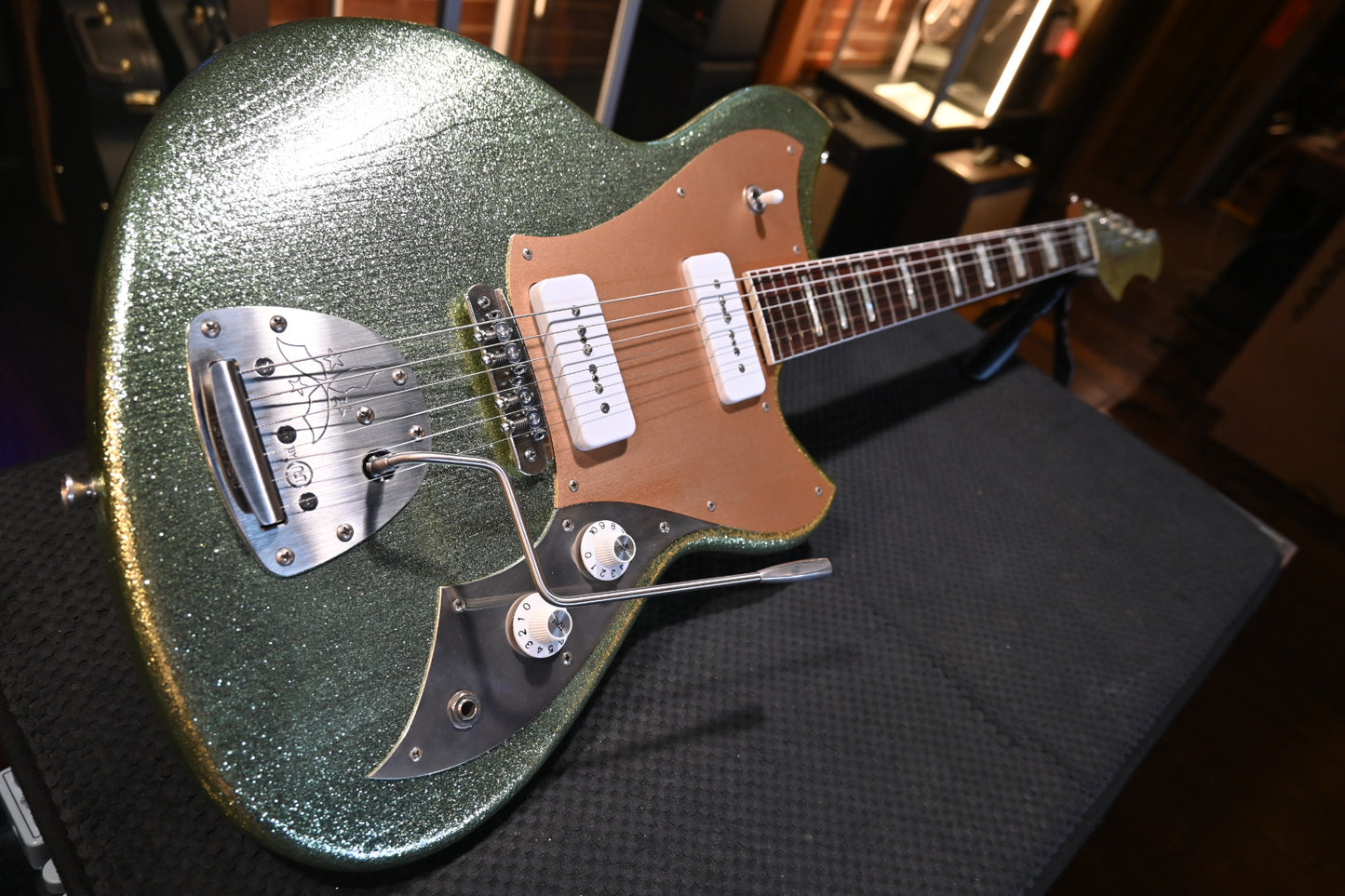 Novo Serus J Custom - Coke Bottle Green Sparkle Guitar #5025