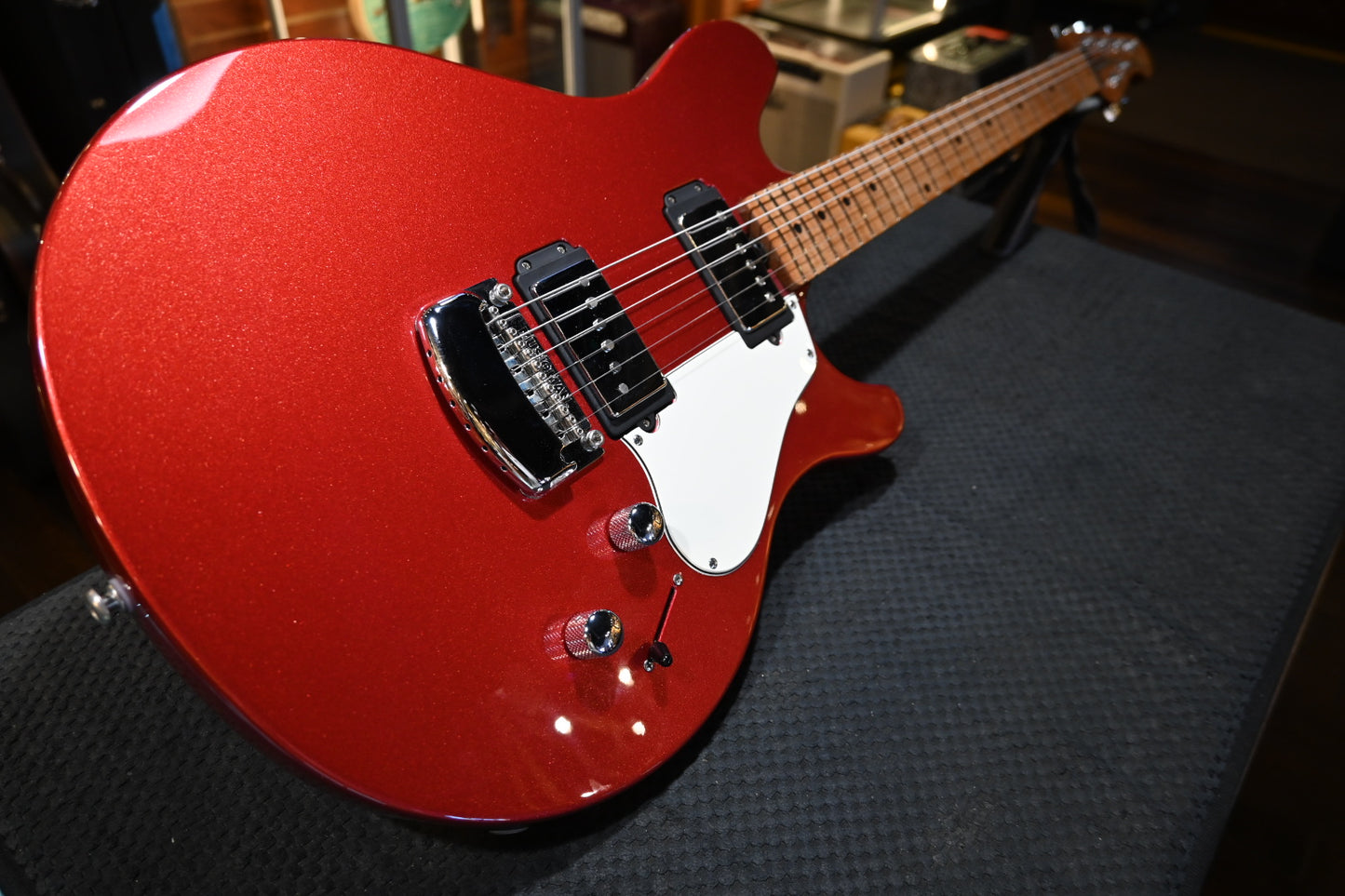 Music Man Valentine - Husker Red Guitar #5223 USED - Danville Music