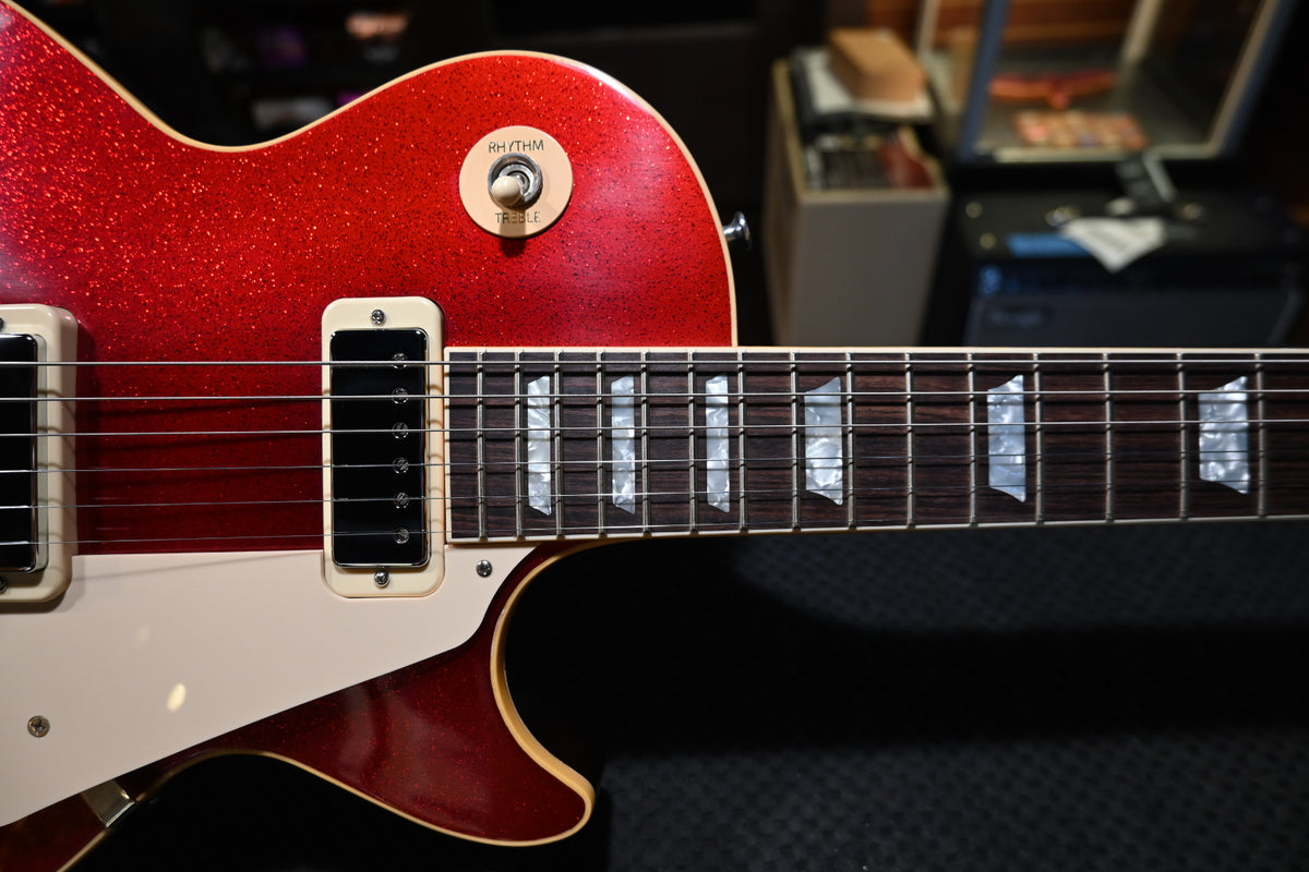 Gibson Custom Shop 1976 Les Paul Deluxe Reissue VOS - Red Sparkle Guitar #1686